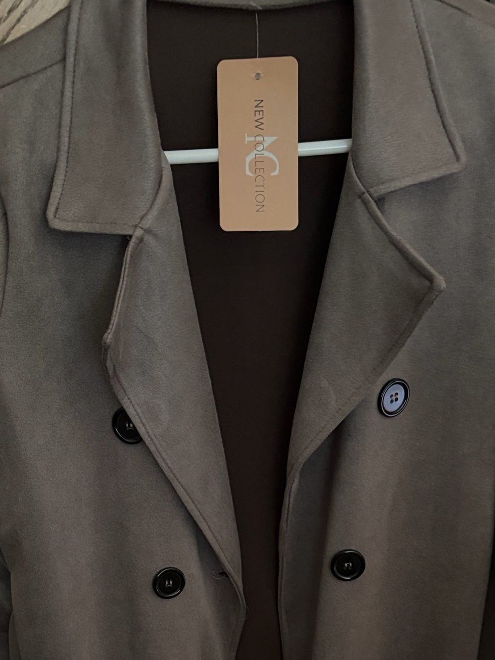 ShopEvelynne Camel Double-Breasted Trench Coat